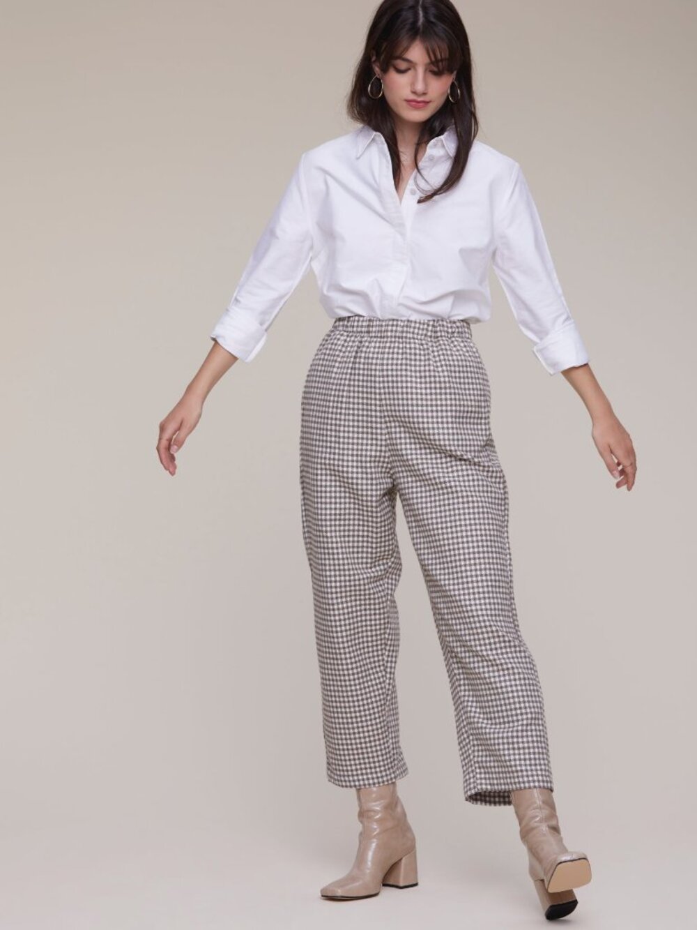 Rita Row Pagna Checkered Wide Trousers